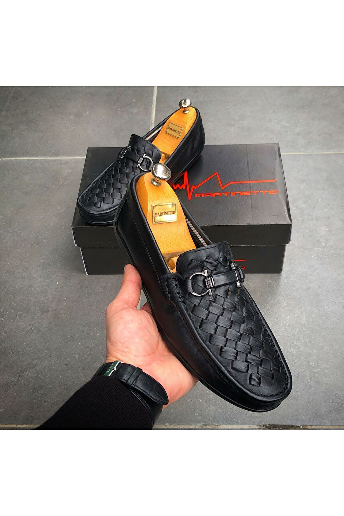 HAKİKİ DERİ SİYAH GÜNLÜK ERKEK AYAKKABI MRTCNTB200