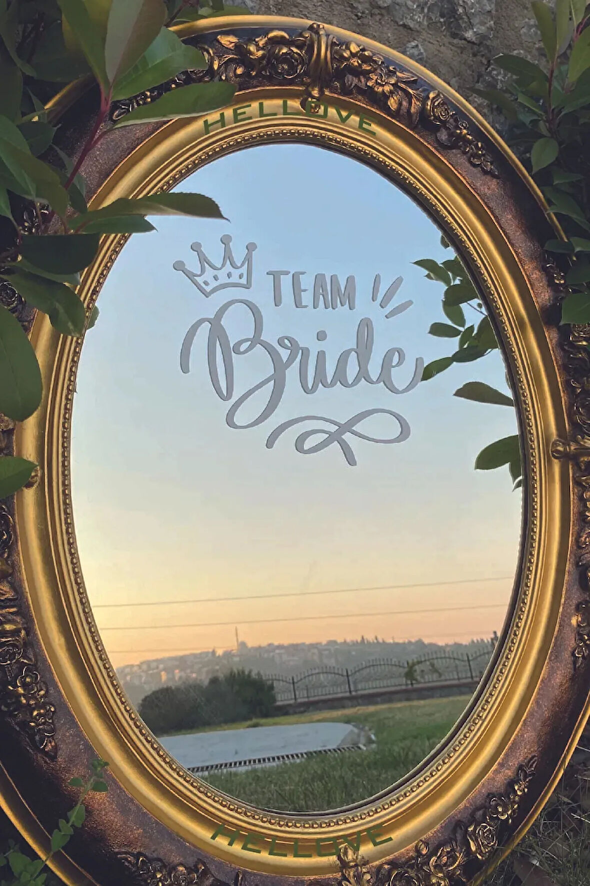 Bride To Be Yazısı Ayna Cam Sticker Team Bride Beyaz Sticker Aksesuar İz Bırakmaz Kolay Yapışır