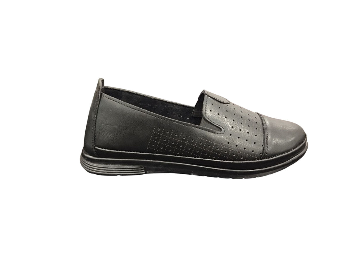 Merry Pace 7321525Z Ortopedik Yandan Lastikli Konforlu Rahat Taban Kadın Yürüyüş Babet Ayakkabı