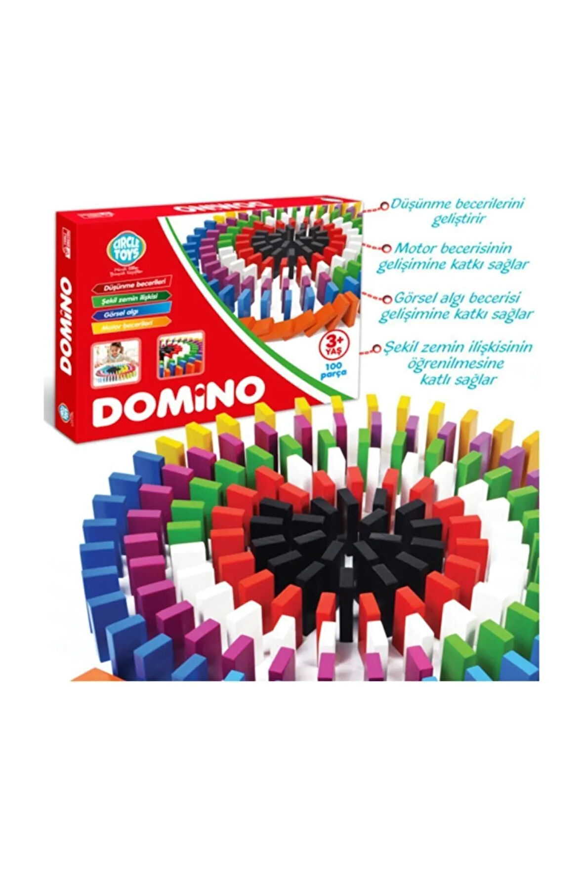 Çocuklar Için Renkli Domino