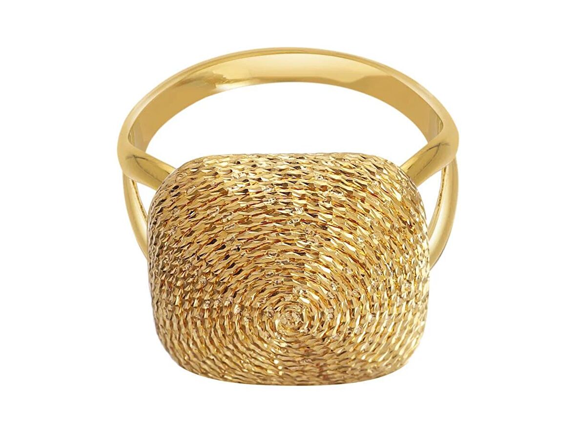 22 Ayar Rose Altın Salyangoz Yüzük