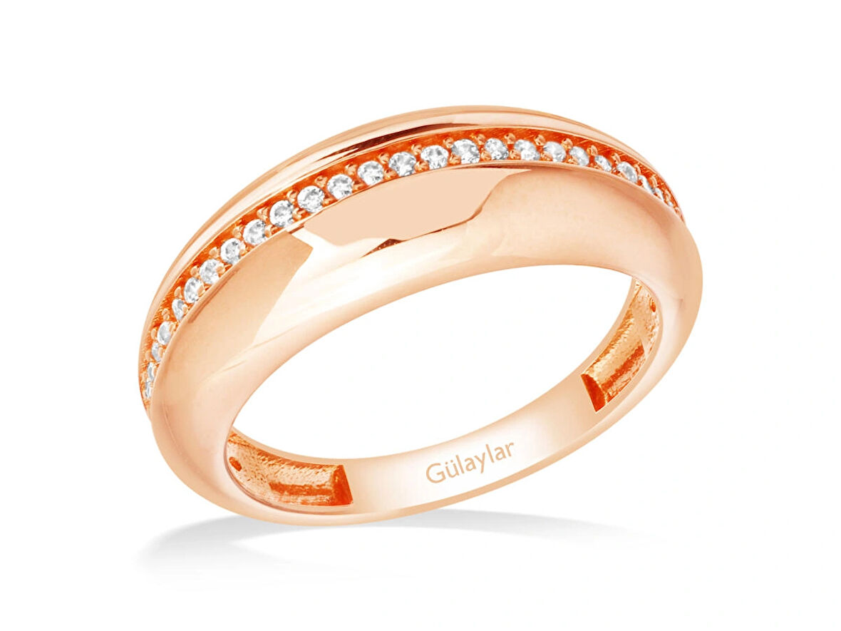 14 Ayar Rose Altın Trend Yüzük