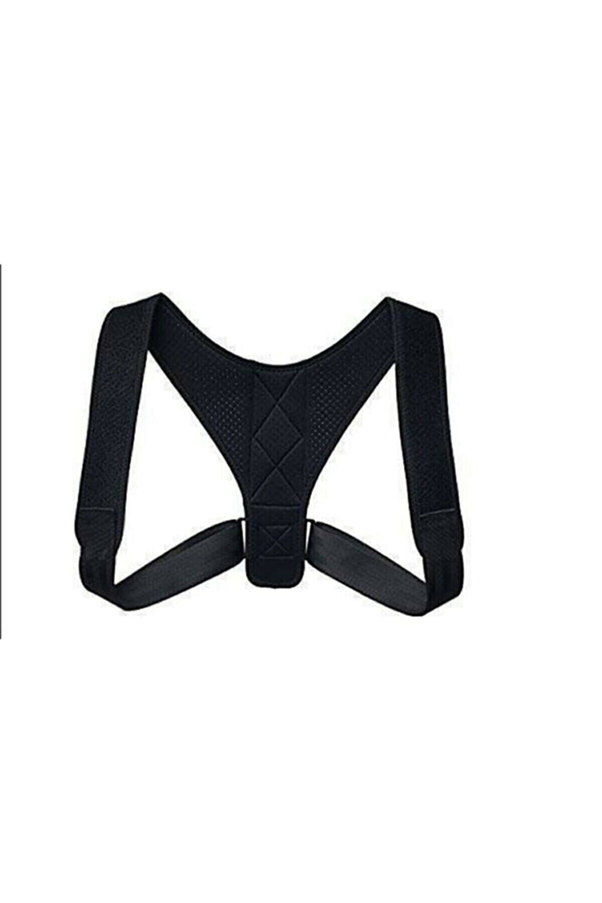 Unisex Siyah Yeni Nesil Dik Duruş Korsesi Kamburluk Önleyici Terletmez Korse