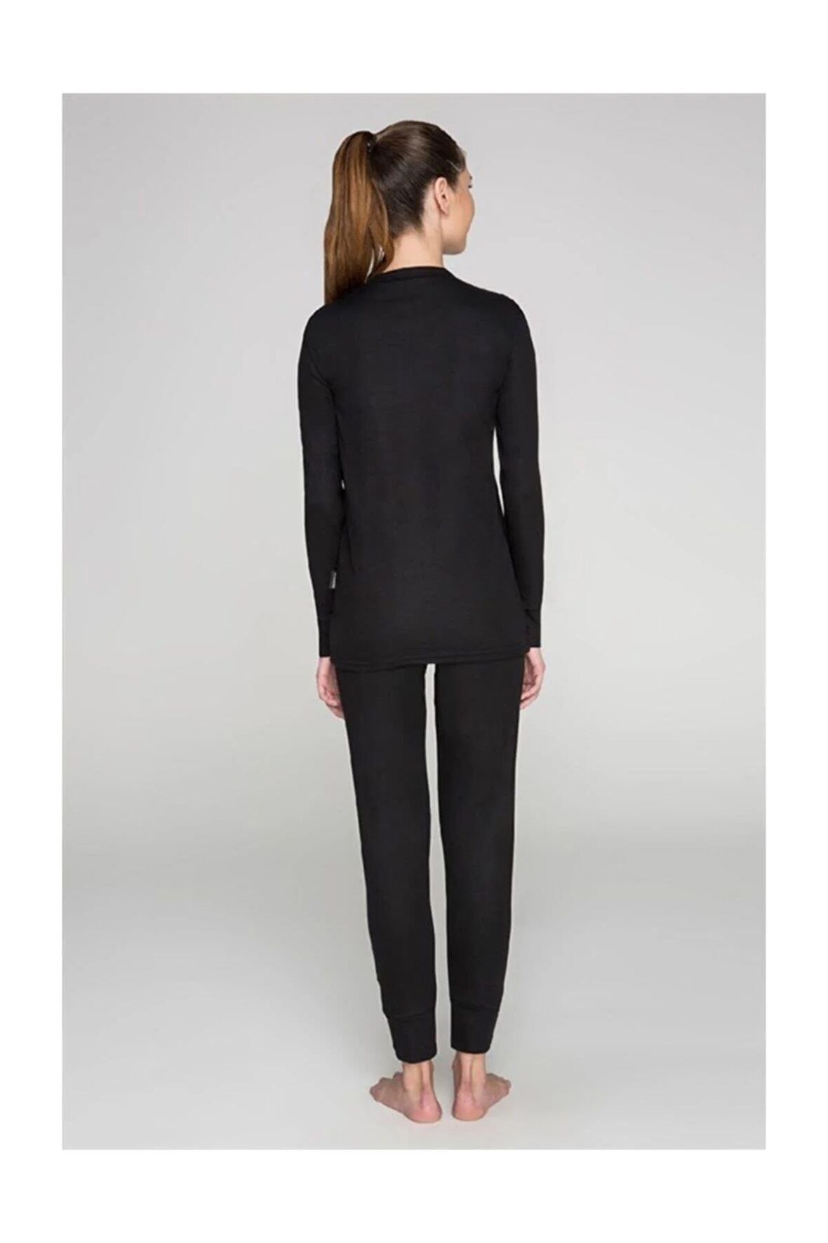 Unisex Siyah Termal İçlik Takım