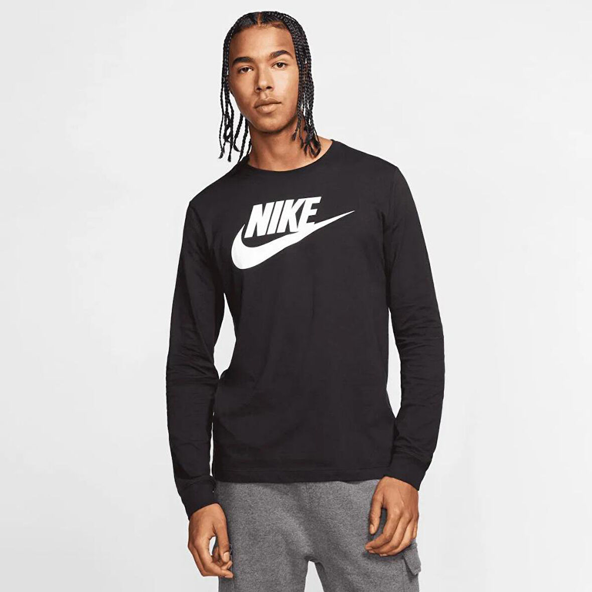 Nike Sportswear Pamuklu Erkek Uzun Kollu T-Shirt