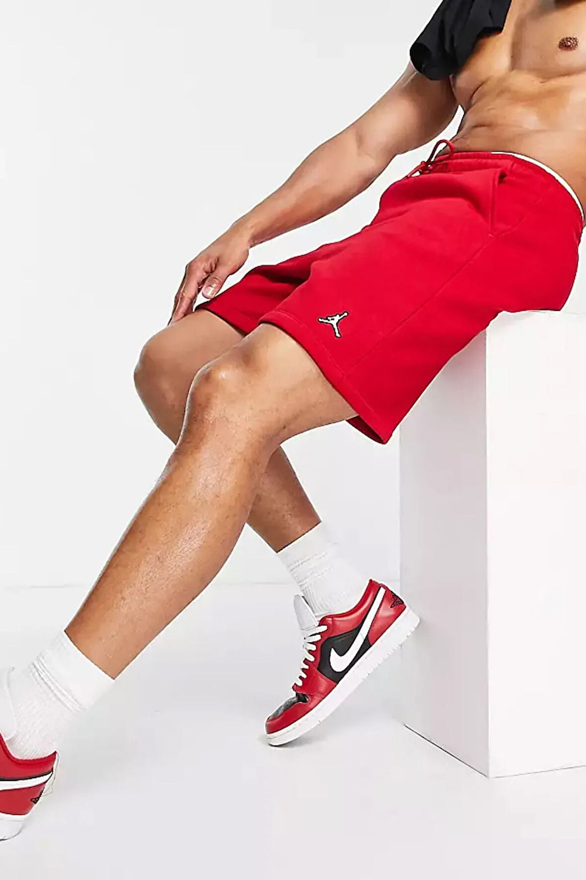 Jordan Essentials Fleece Erkek Kırmızı Günlük Şort