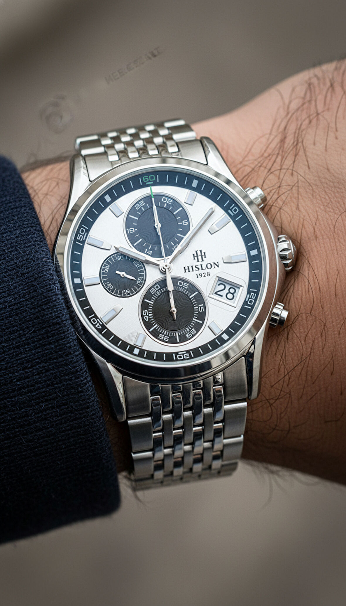 Hislon Gümüş Çelik Kordon Erkek Kol Saati MS201S-02SS