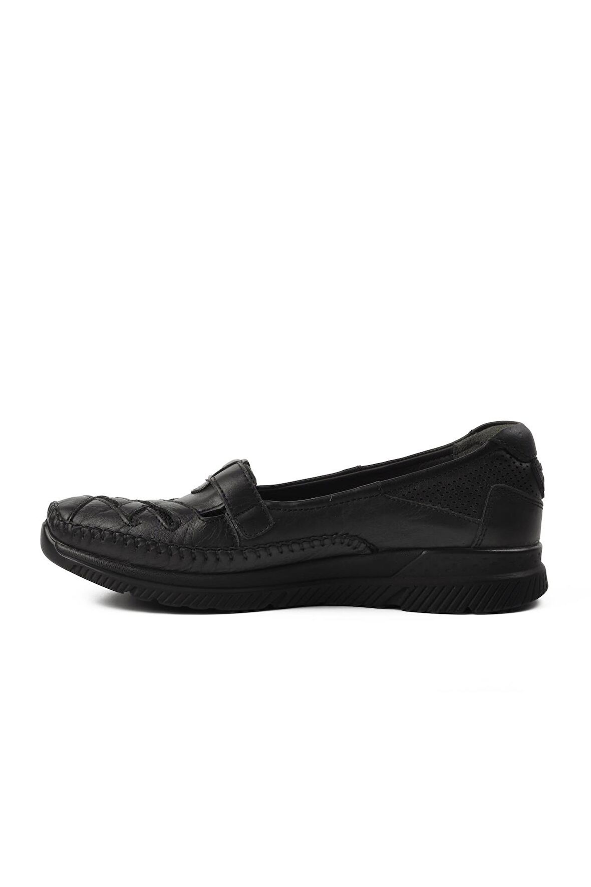 Forelli 71471-4 Elena Siyah Hakiki Deri Kadın Comfort Ayakkabı