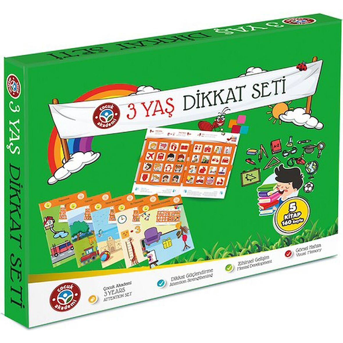 Çocuk Akademi 3 Yaş Dikkat Seti