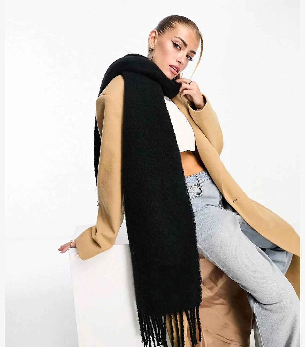 Wearflawless Trend Yumuşak Buklet Atkı, Soft Atkı, Yılbaşı Hediyesi