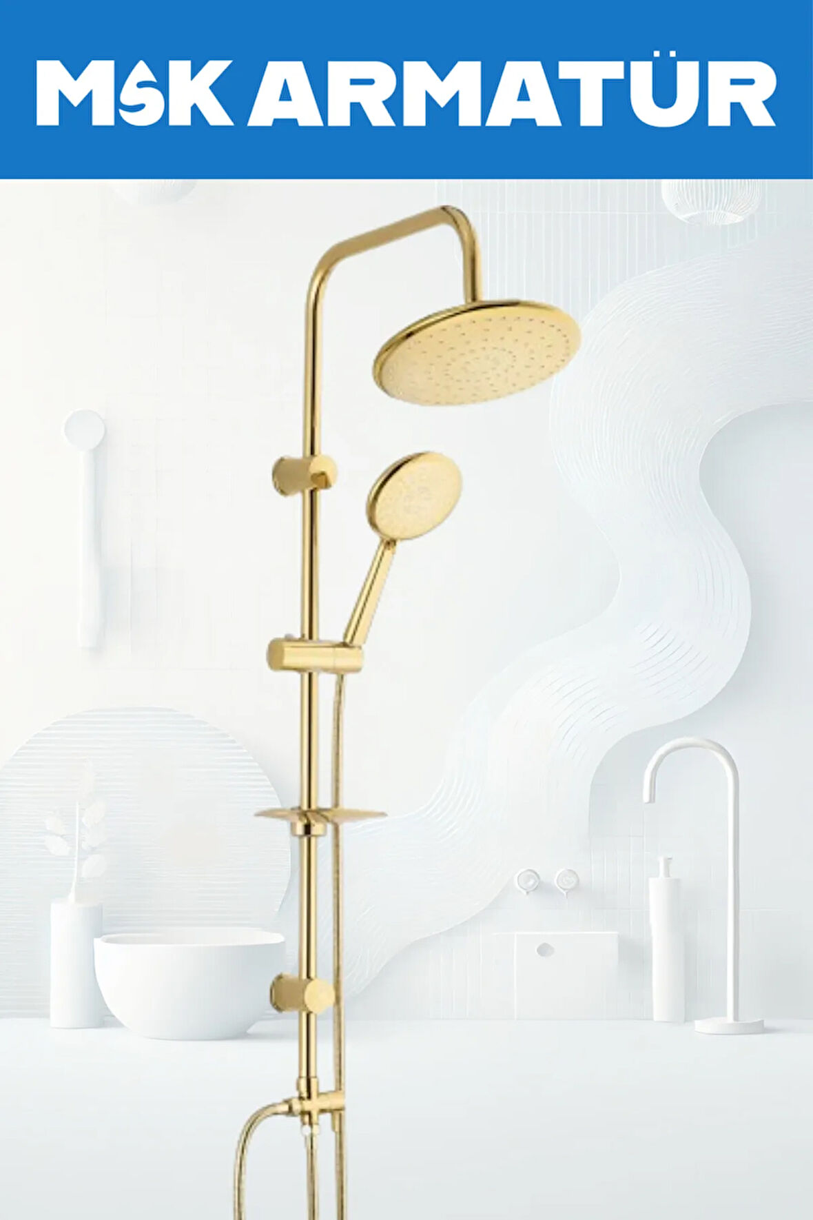 GOLD YUVARLAK ROBOT DUŞ SETİ