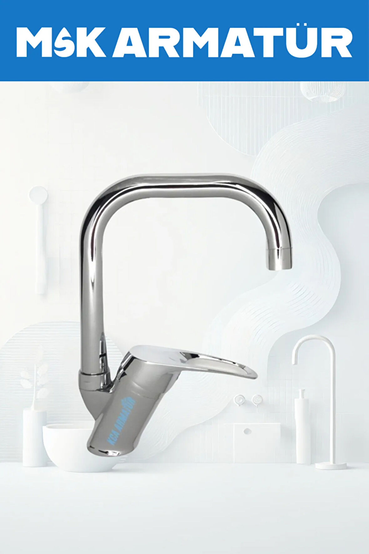 KROM KÖŞE BORULU LAVABO BATARYASI ÇEŞMESİ