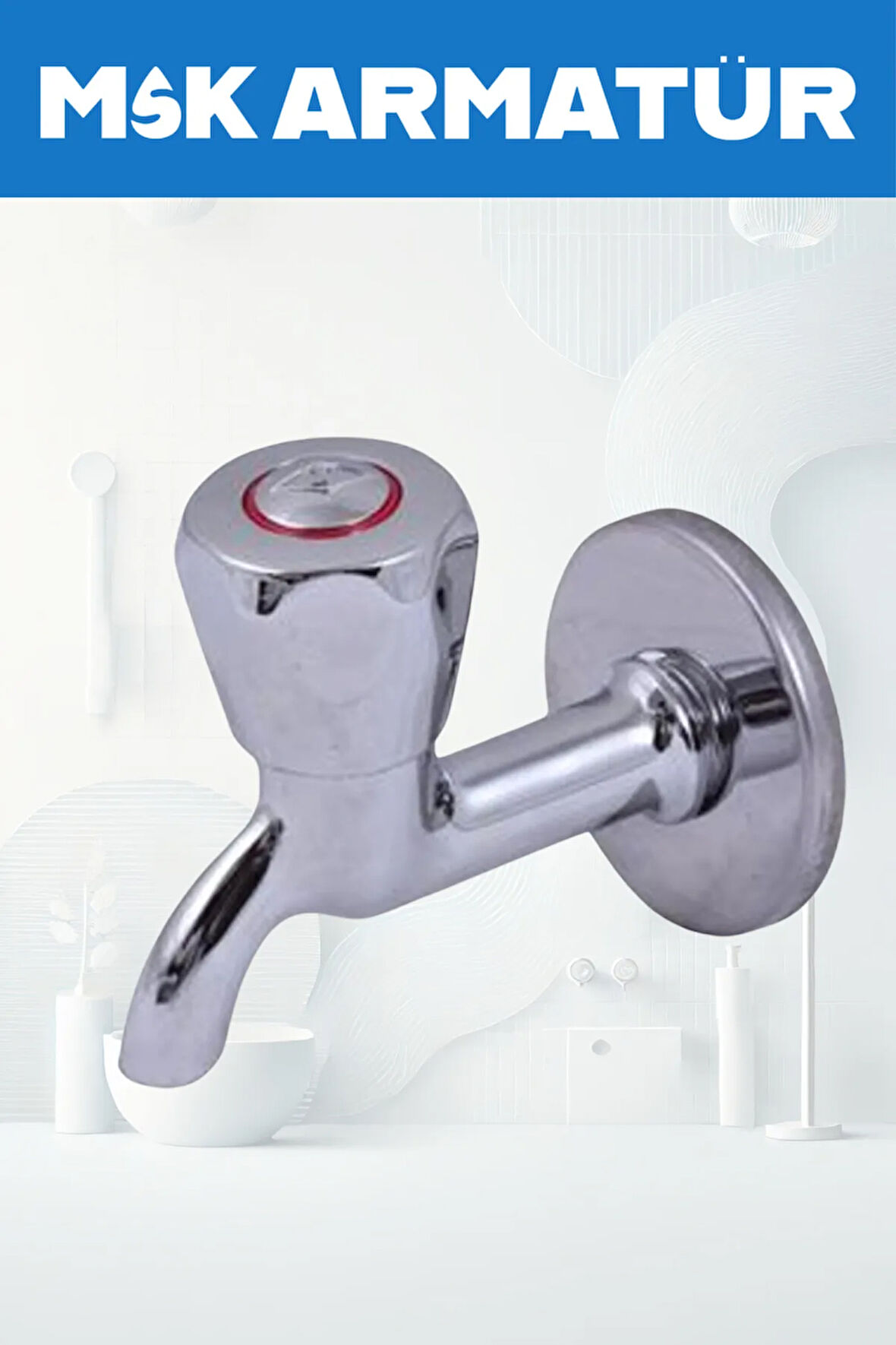 KROM PİRİNÇ  VOLONLU WC MUSLUĞU