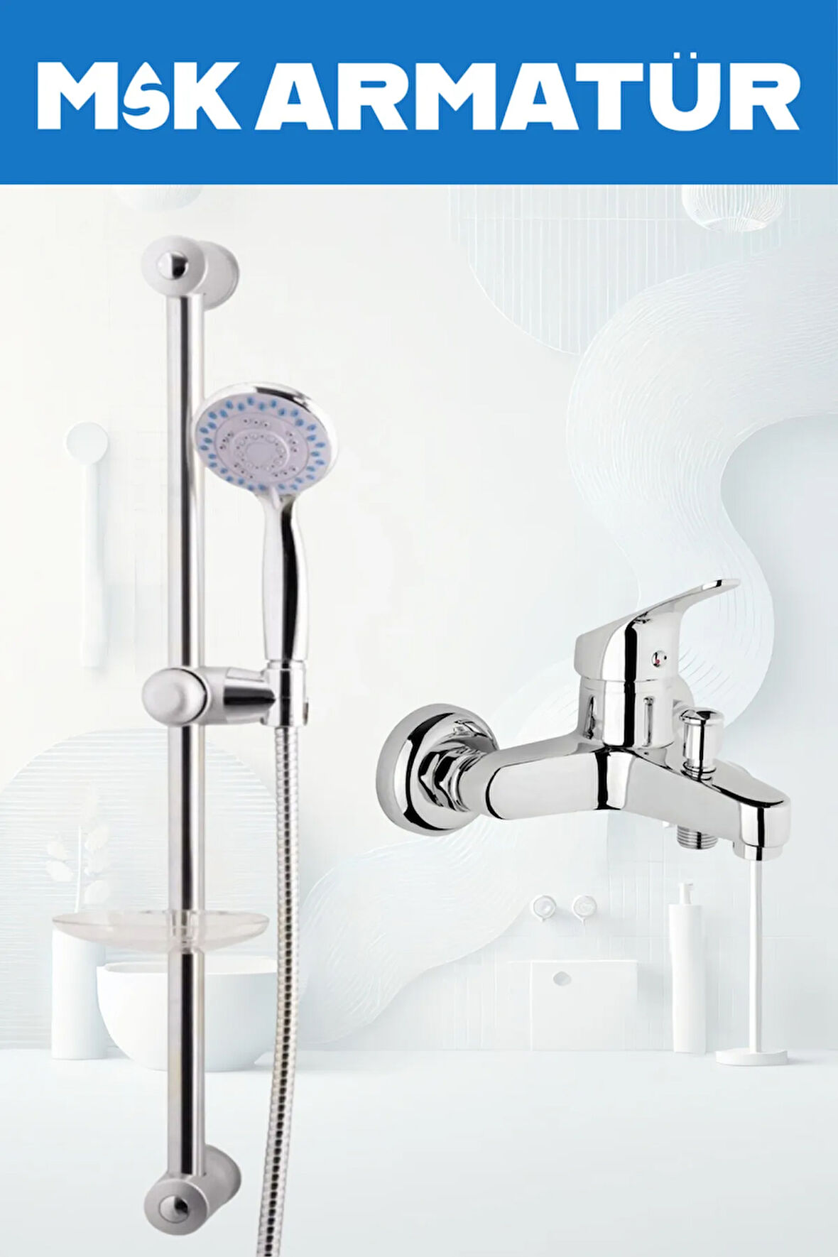 Banyo Bataryası Sürgülü Duş Sistemi
