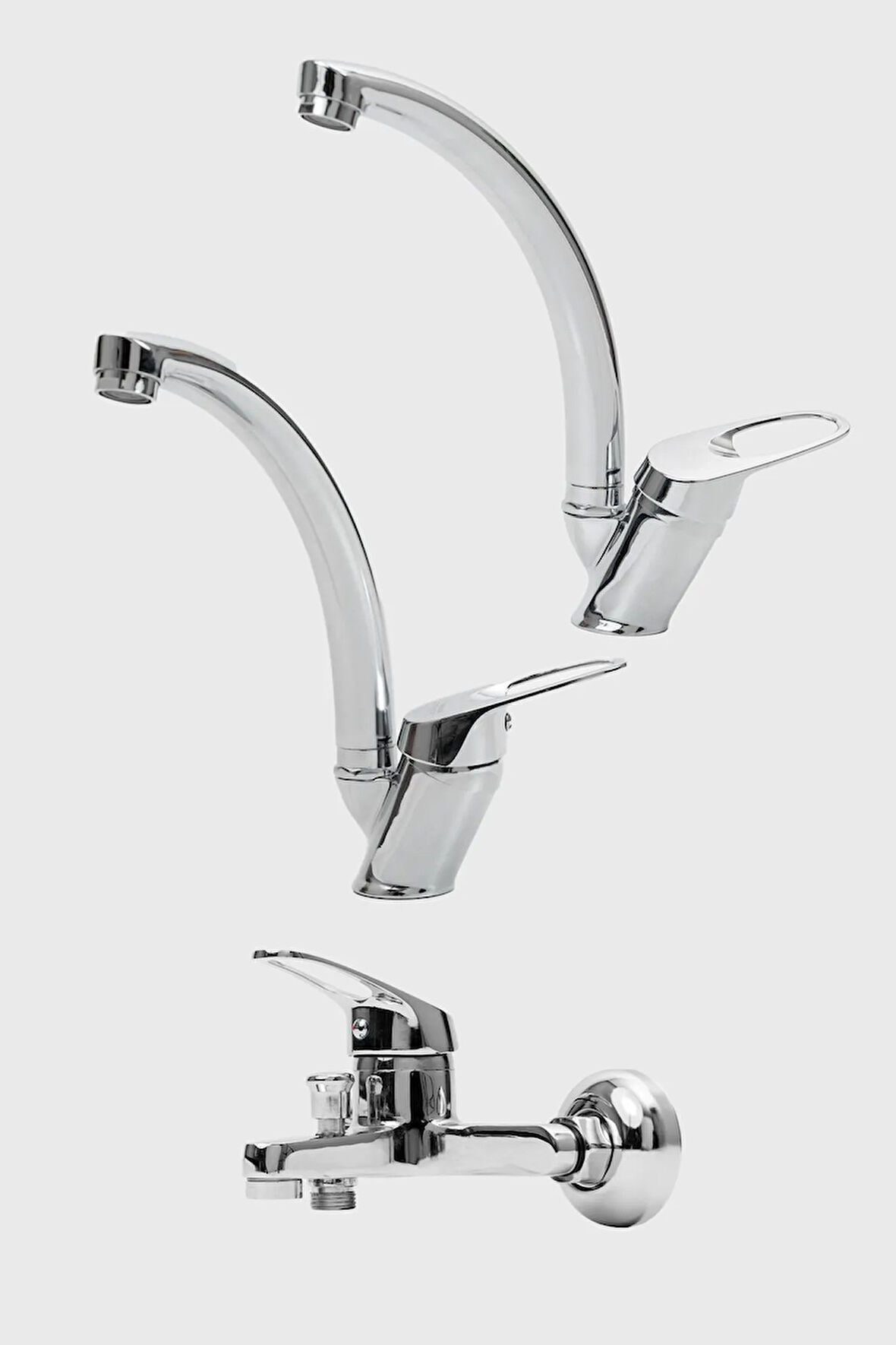 KROM MİX EVİYE LAVABO BANYO 3 LÜ SET