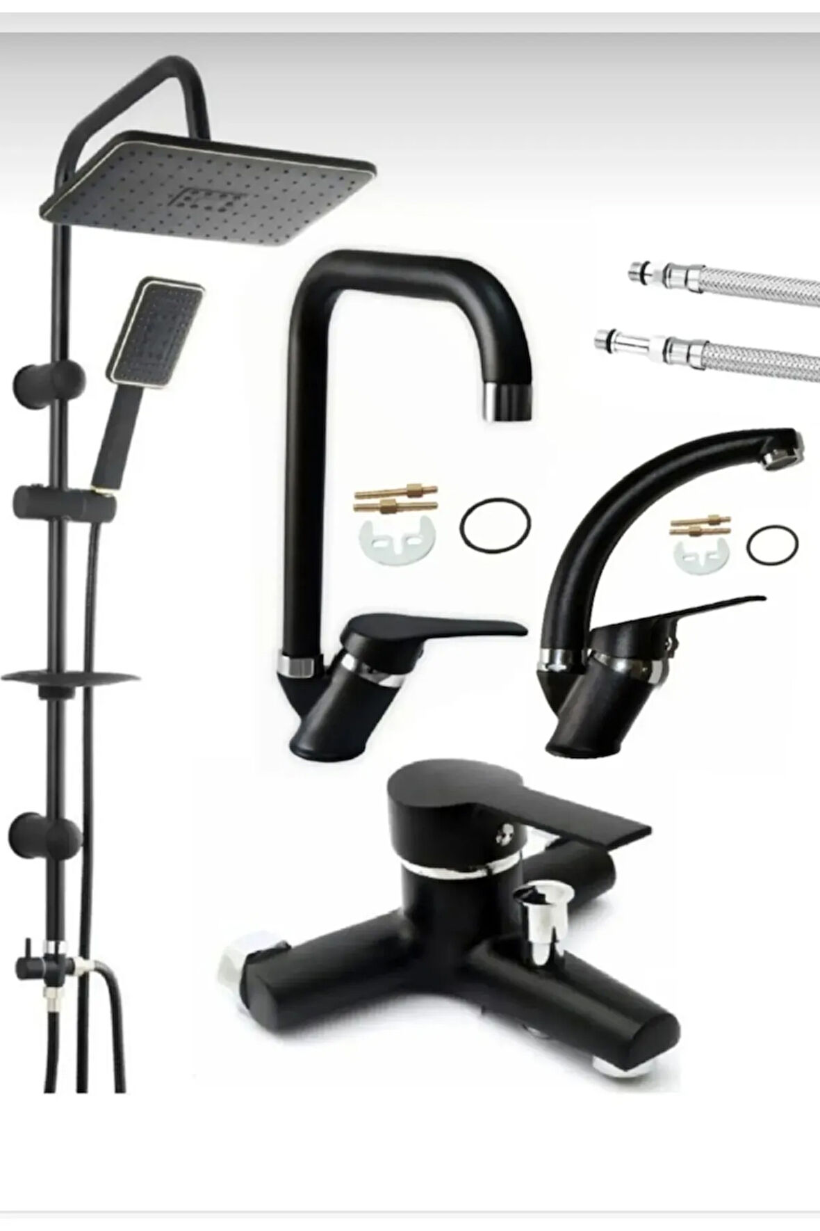 SİYAH DUŞ ROBOTU 4 LÜ SET