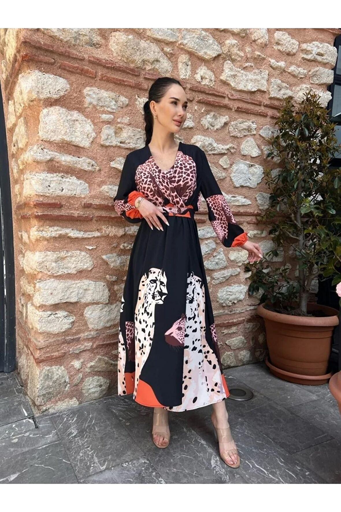 Ithal Jessica Kumaş Elbise(KUŞAK DAHİLDİR)