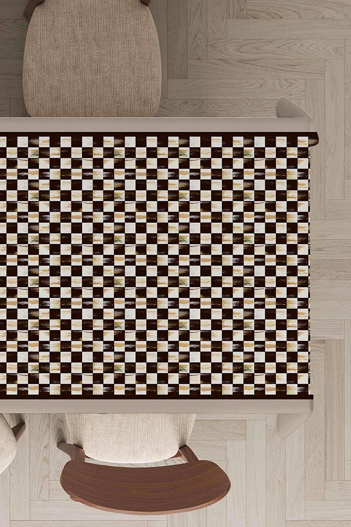 Bej Pötikare Mackenzie Dokuma Leke Tutmaz Masa Örtüsü MSO225