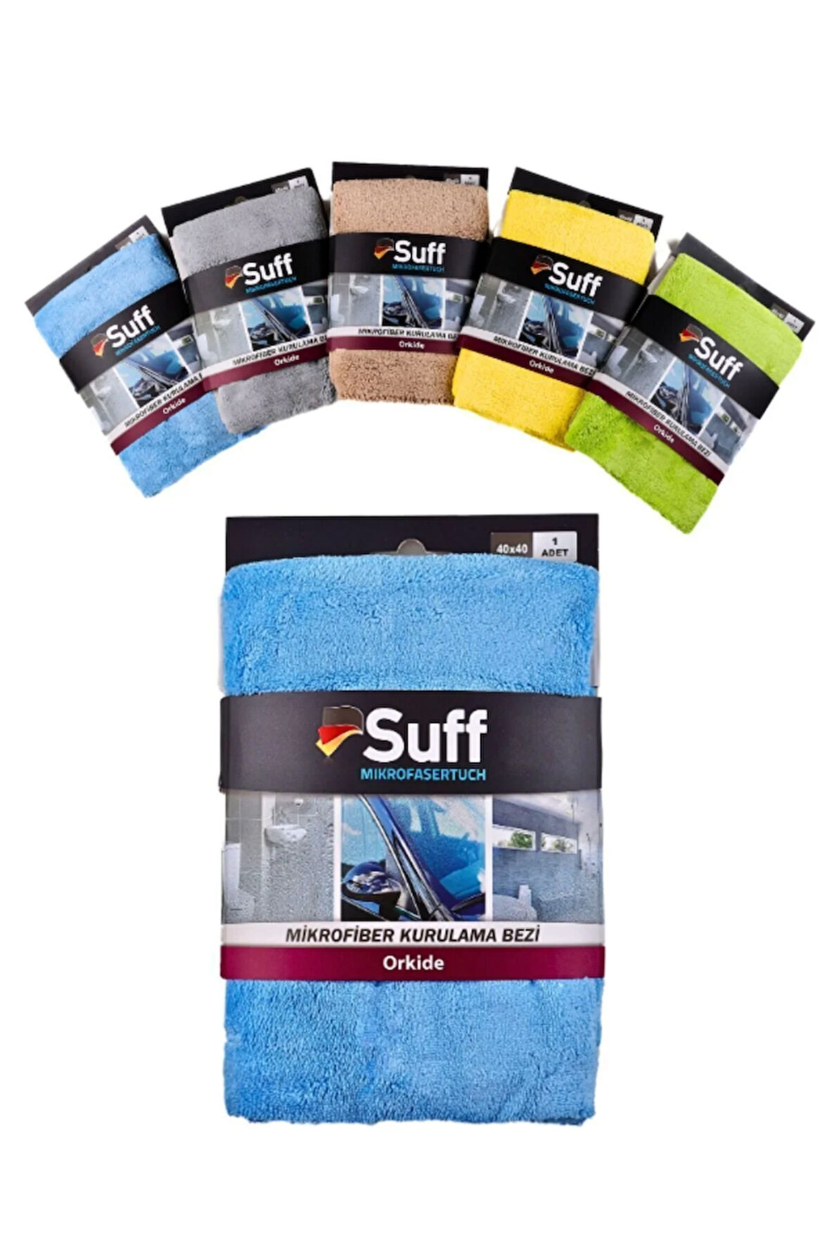Orkide Mikrofiber Temizlik Oto Bezi (40x40cm)
