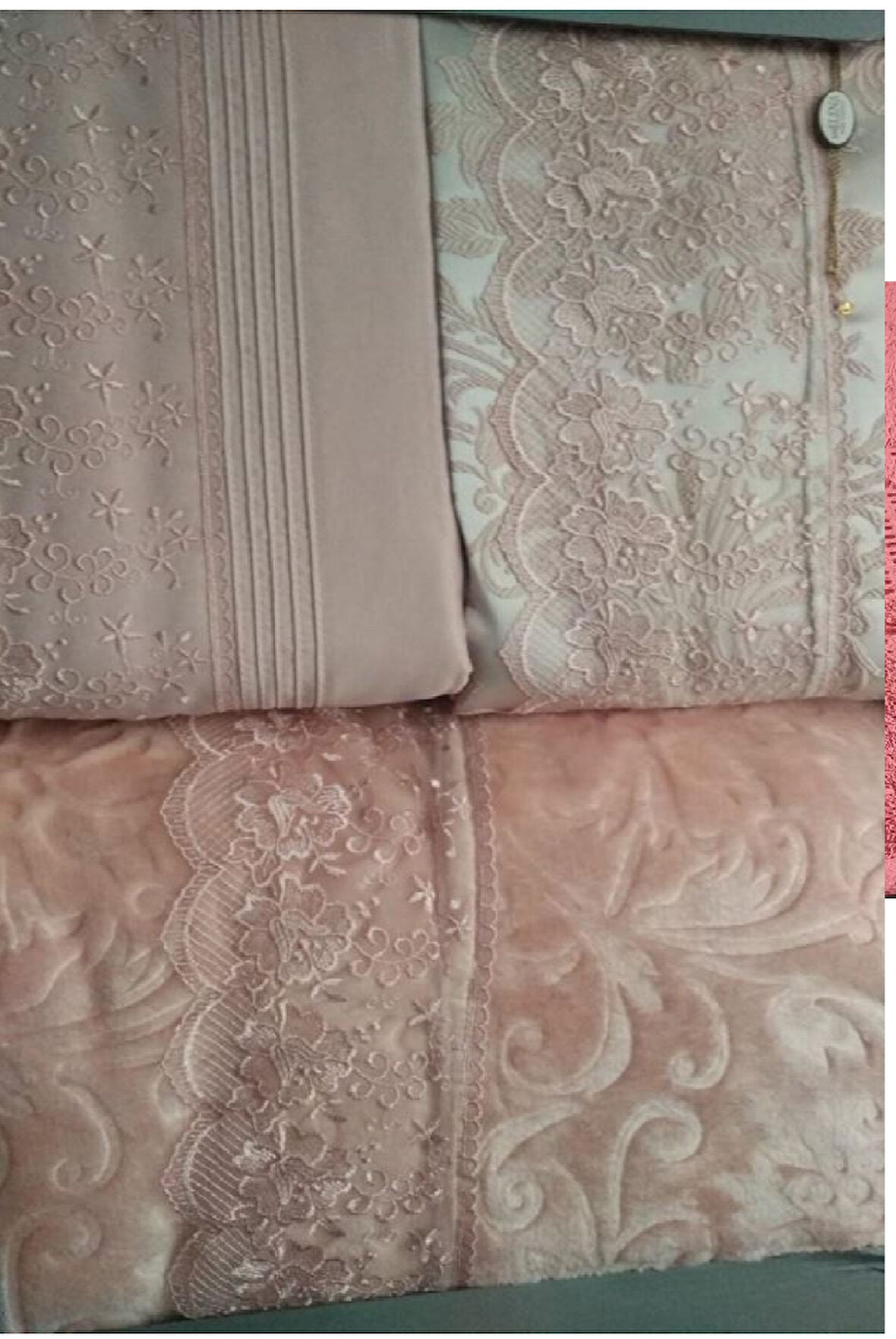 Elena Çeyiz 10 Parça Evlilik Seti-STYLE KREM