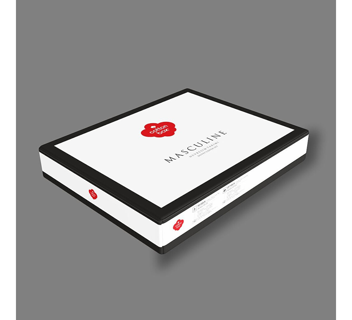 Cotton Box Masculine Ranforce Çift Kişilik Nevresim Takımı-Siyah