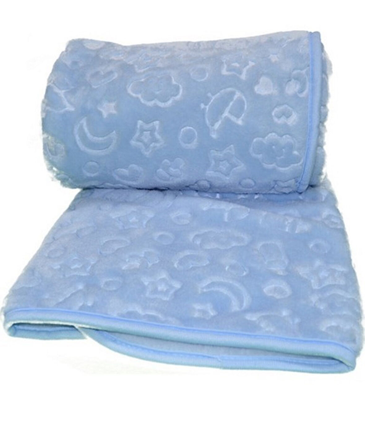 Özdilek Embos Bebek Battaniyesi (100x120)-Mavi