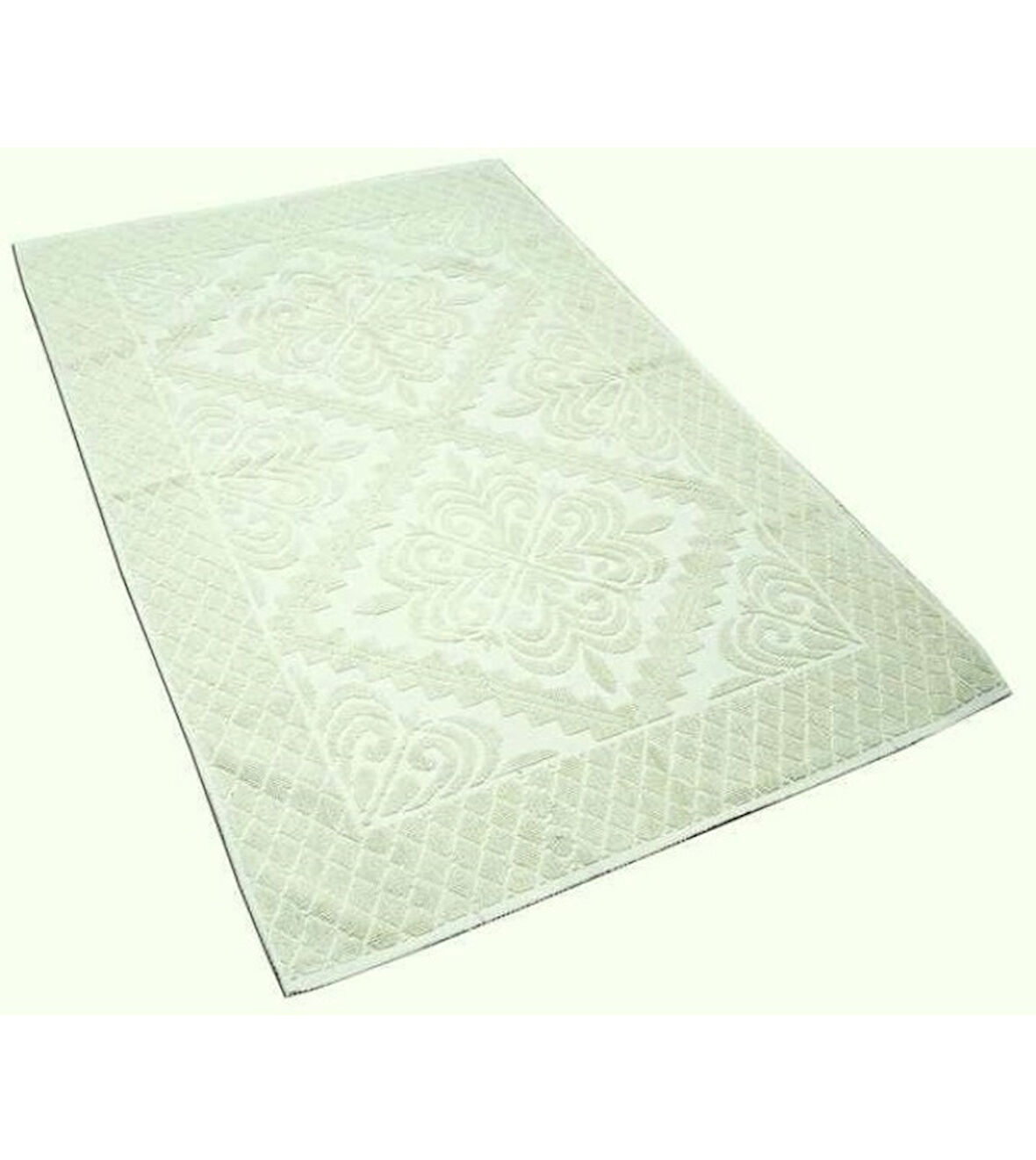 Pamuklu Bukle Lüks Kilim (120x180)-Krem