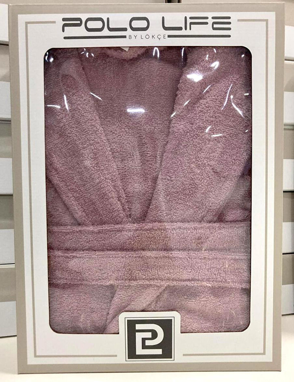 Polo Life Kutulu Bamboo Tek Bornoz Şalyaka-Decorose (XXL Beden)