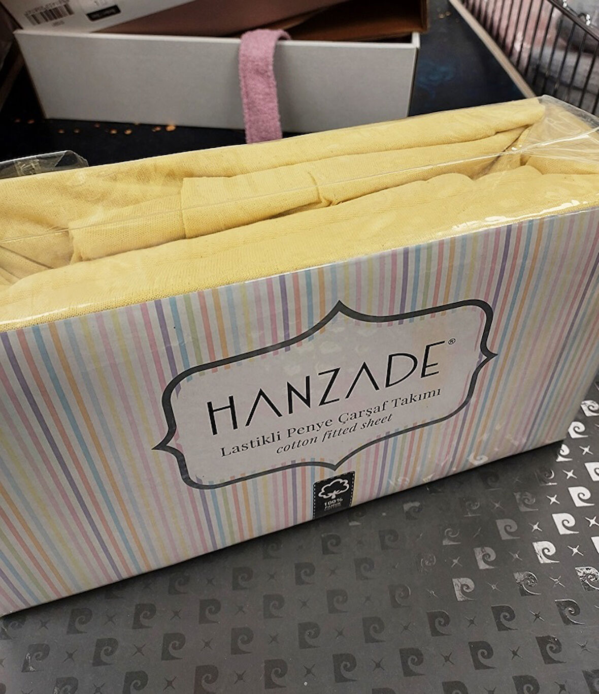 Hanzade %100 Pamuk Penye Lastikli Çift Kişilik Çarşaf Seti (160x200+30) - Sarı