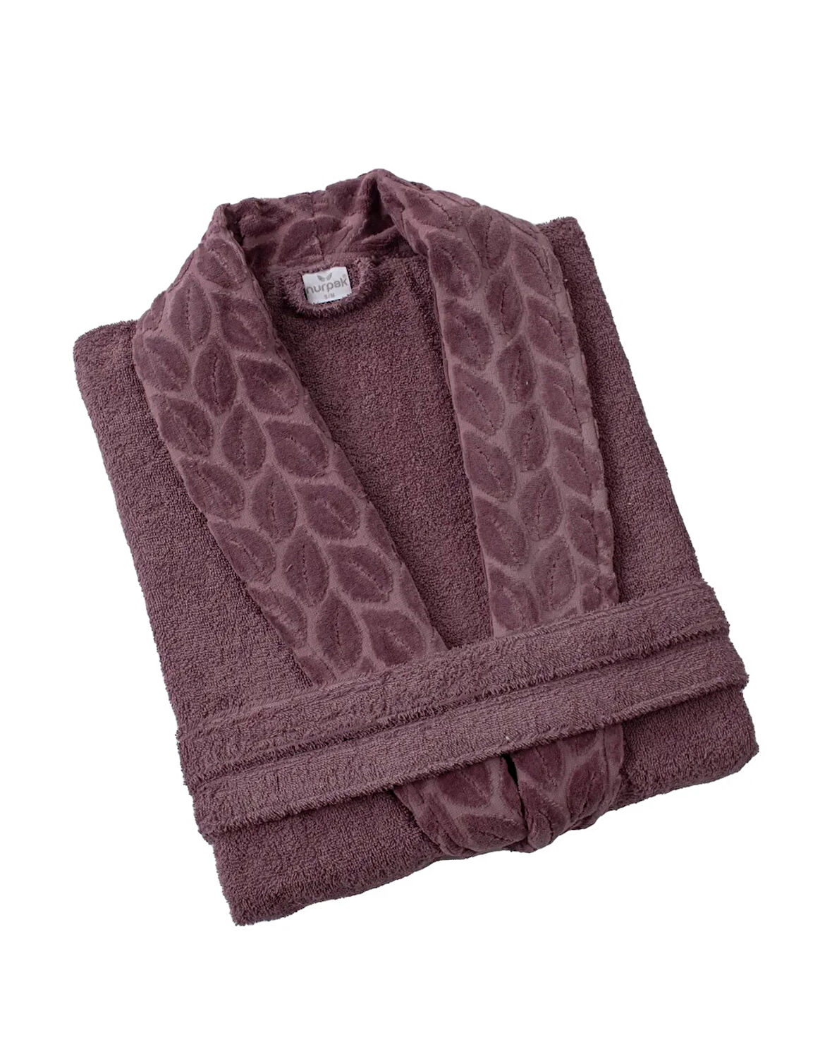 Nurpak Battal Boy Tek Bornoz Şalyaka-Hazal Mürdüm (Beden 2XL-3XL)