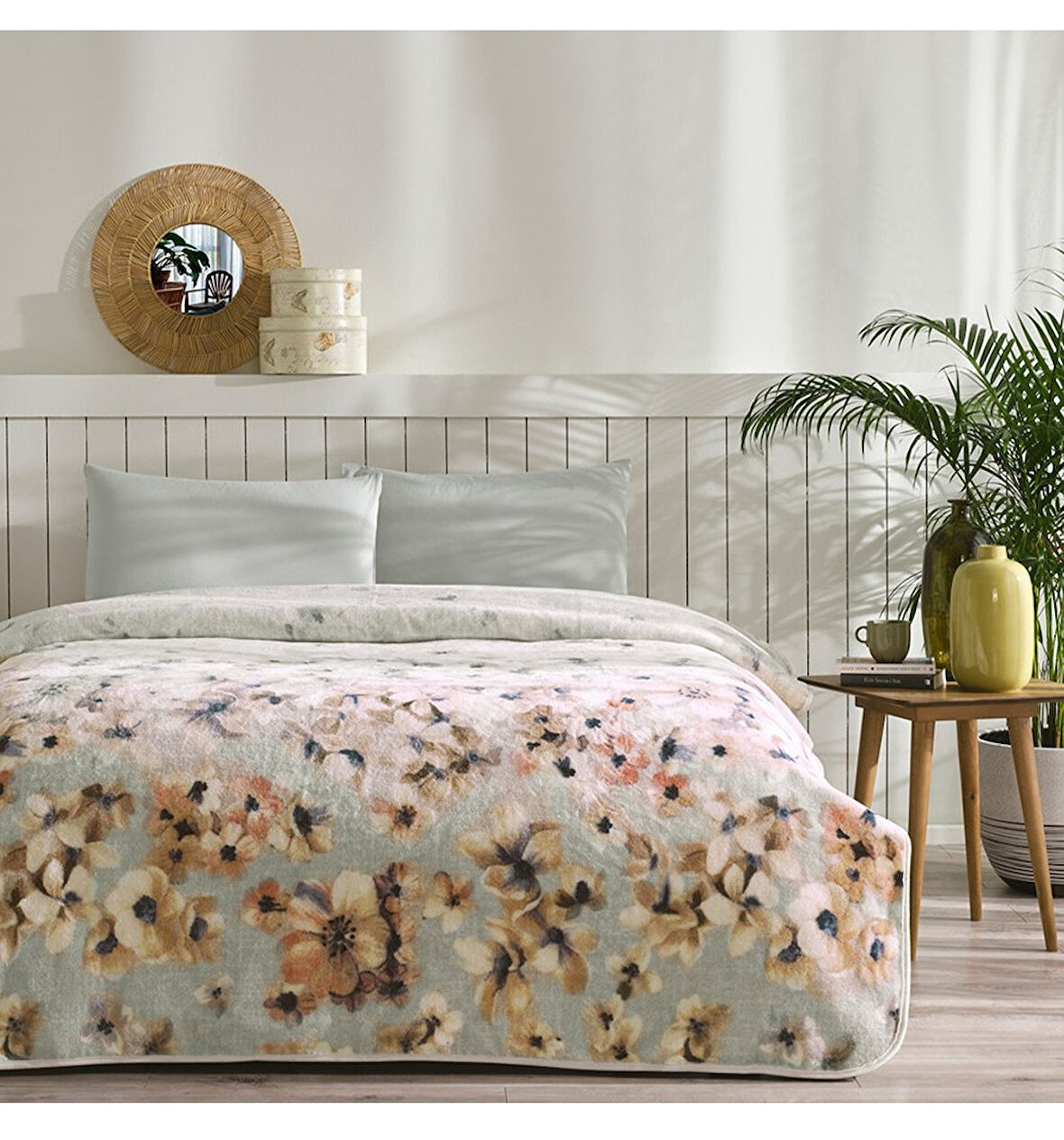 Özdilek Prime Çift Kişilik Battaniye (200x240)-Flor Sarı Yeni