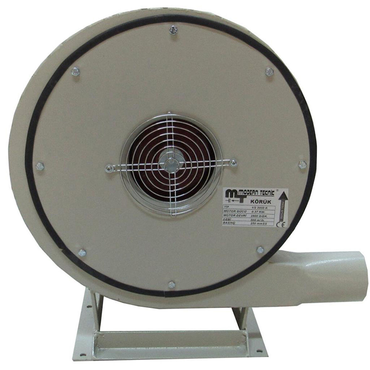 Modern Teknik 15HP Yüksek Basınçlı Körüklü Salyangoz Fan 1000 mmSS 4000 m³/h