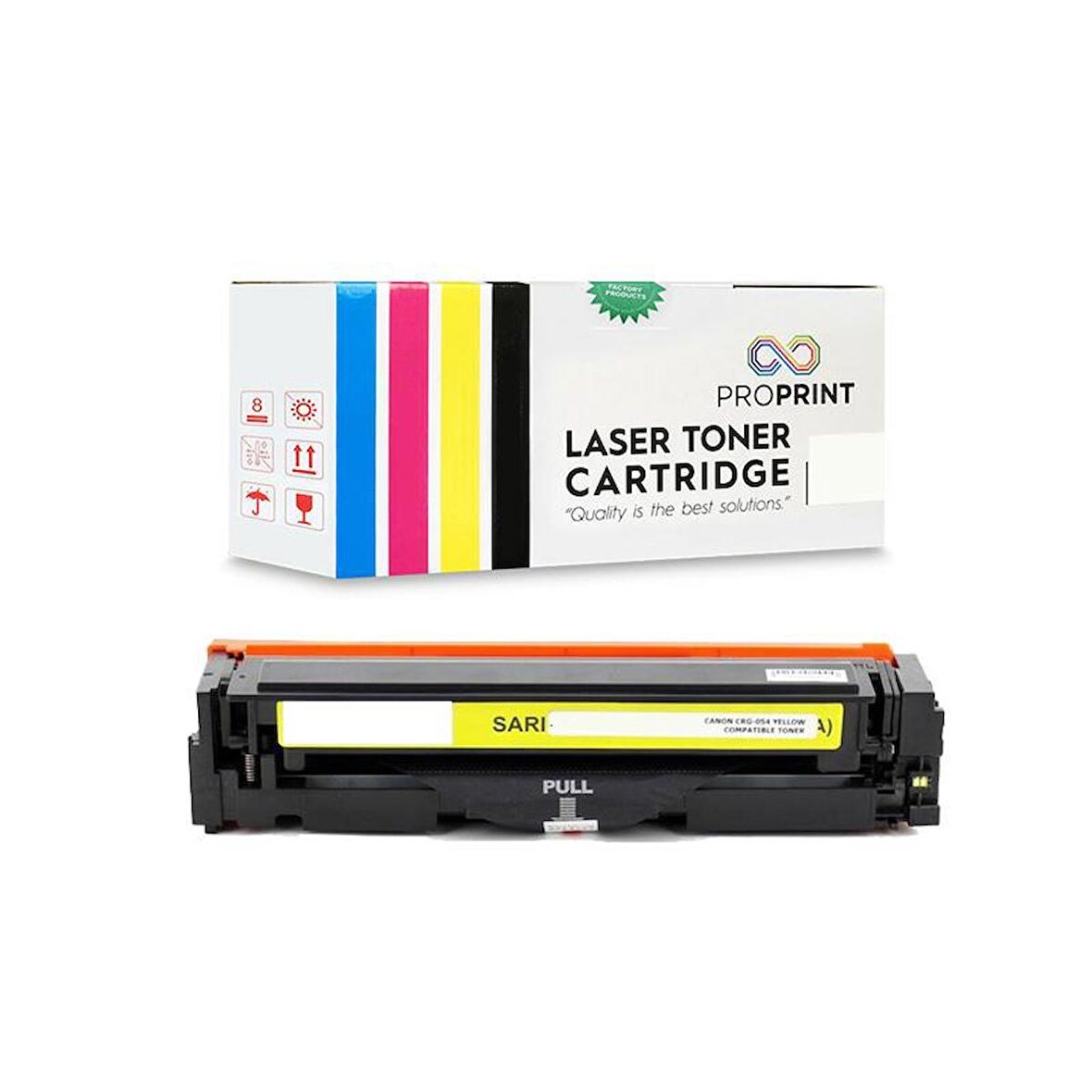 Proprint Canon CRG-054 1.200 Sayfa Sarı Muadil Toner- MF-643Cdw