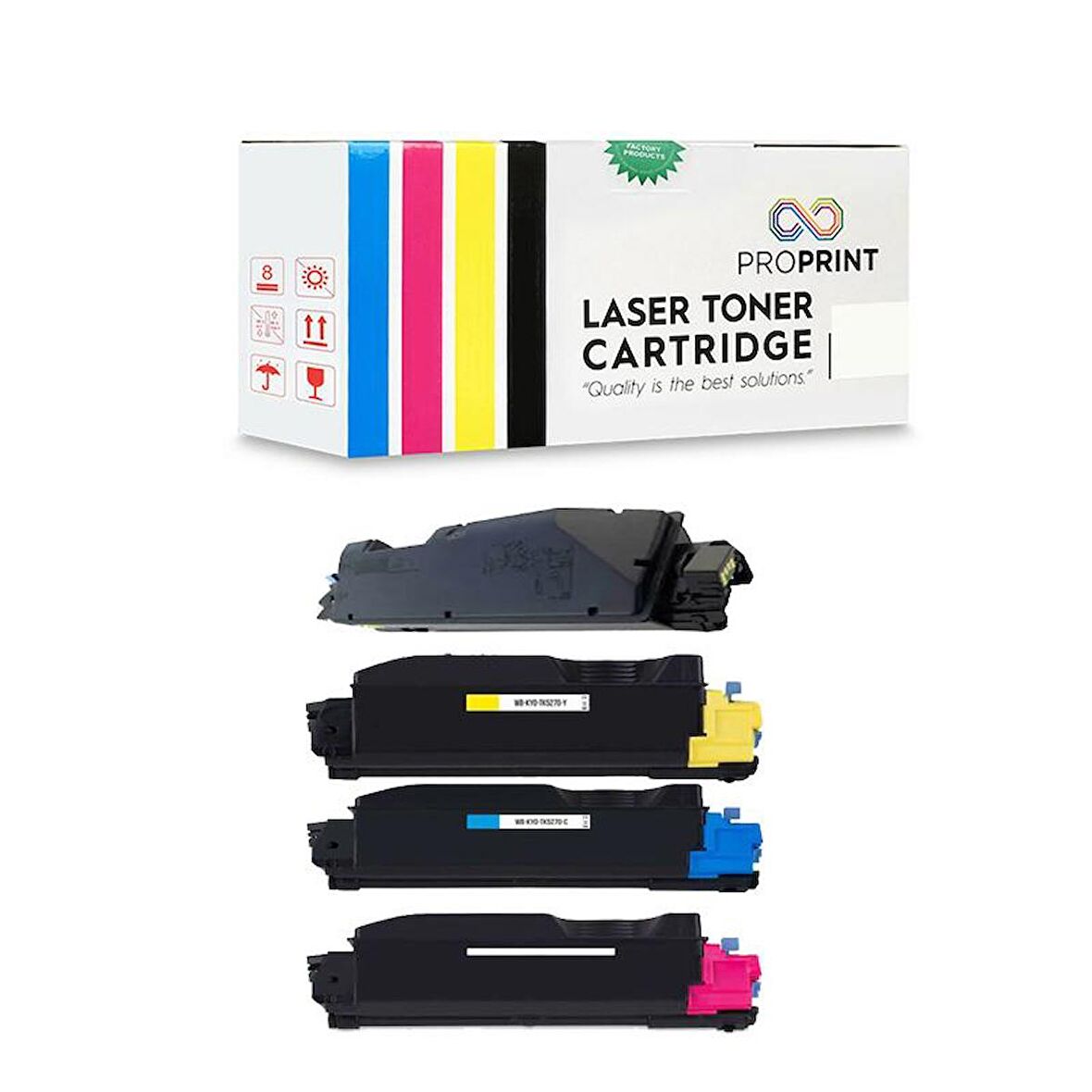 Proprint Kyocera TK5270 Muadil Toner Seti 4 Renk CMYK M6630cidn