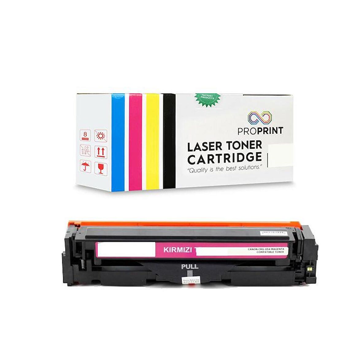 Proprint HP 203X CF543X Kırmızı Muadil Toner 2500 Sayfa M281fw