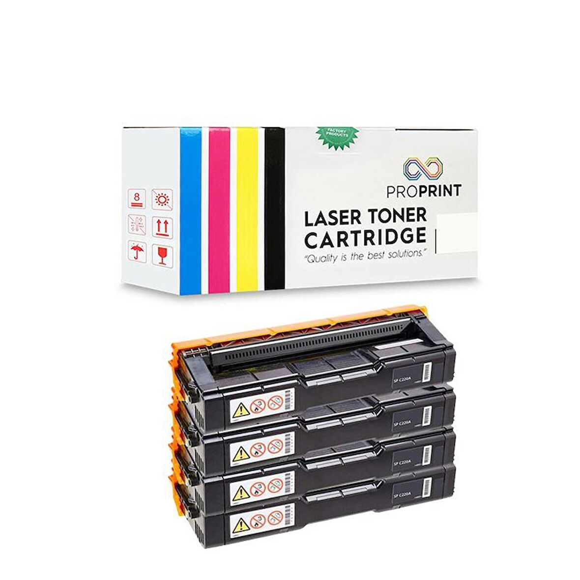 Proprint Ricoh SPC220 Muadil Toner Seti 4 Renk SPC221