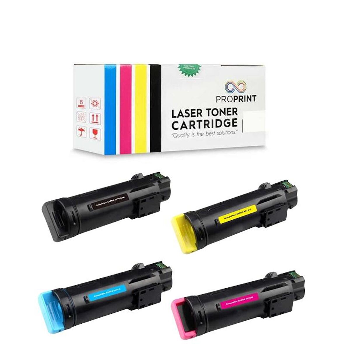 Proprint Xerox 6510 6515DNW Muadil Toner Seti CMYK  