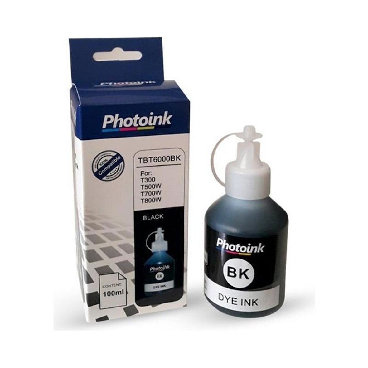 Proprint Brother Photoİnk T300 T500 Serisi DCP-T500W DCP-T510W DCP-T520W DCP-T700W Siyah Muadil Mürekkep 6000 Sayfa