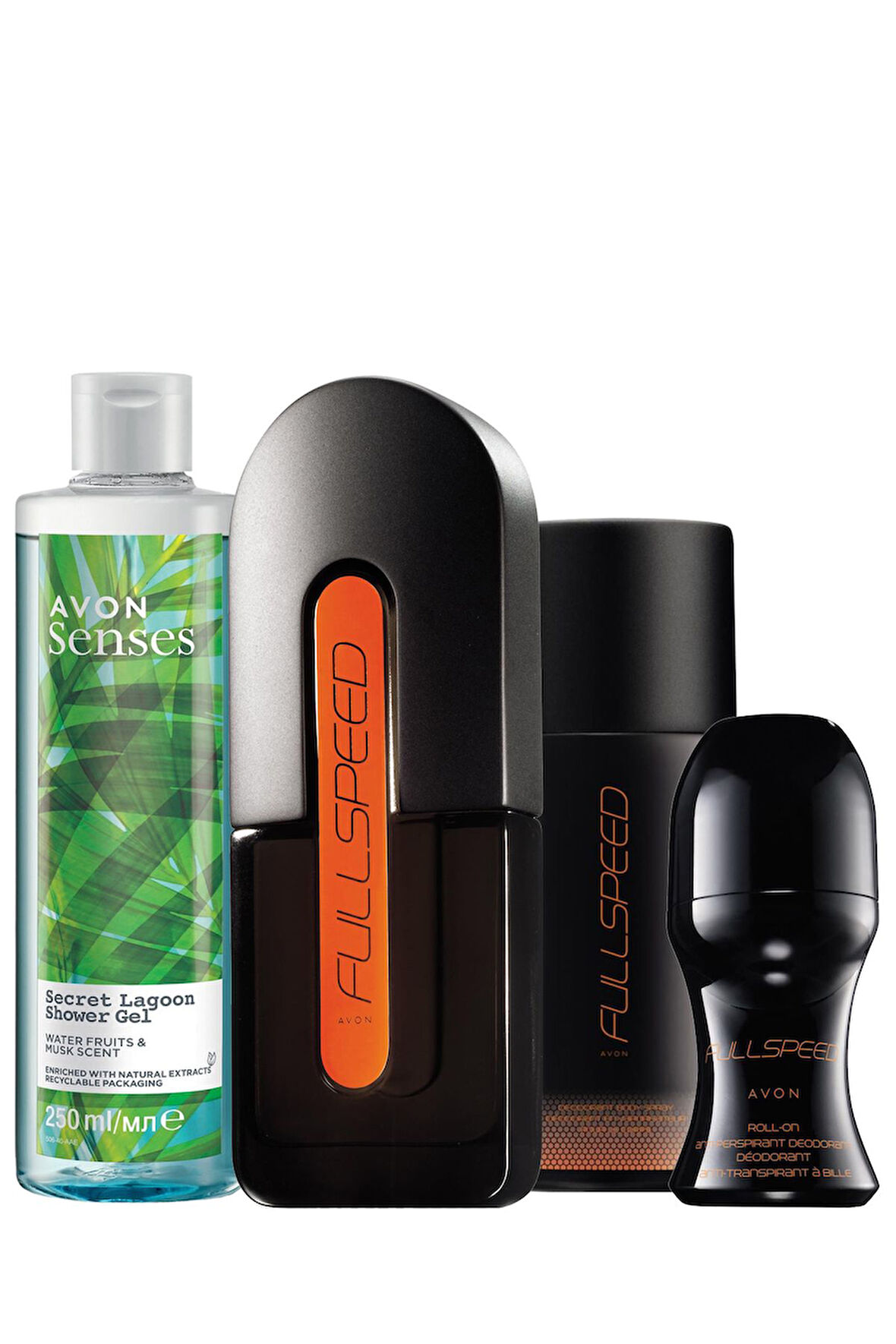 Full Speed Erkek Parfüm Deodorant Rollon Ve Duş Jeli Dörtlü Paket