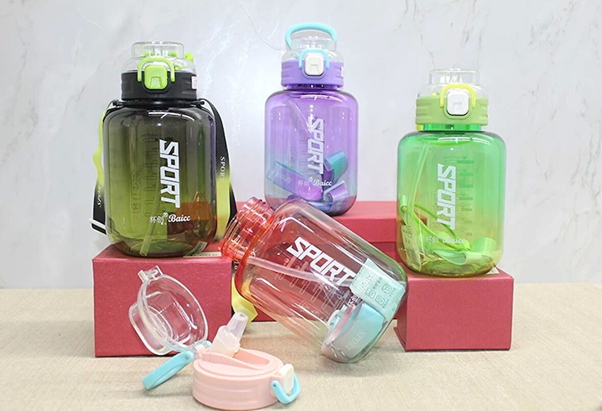 Pipetli Su Matarası 1100 Ml Bpa İçermez Alk3149