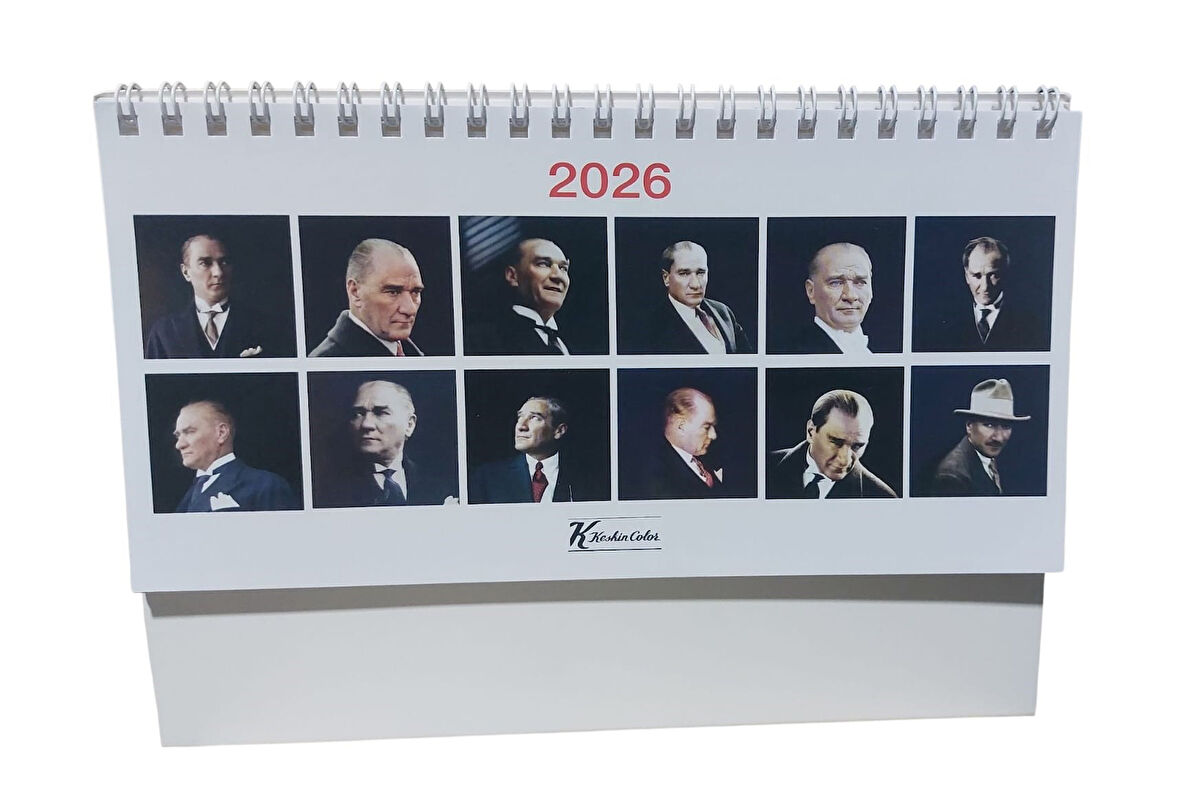Keskin Color Atatürk Üçgen Masa Takvimi