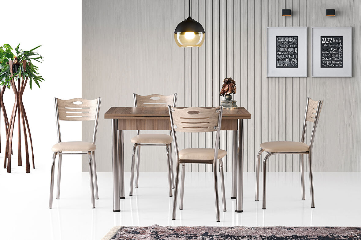 SMART MASA VE SMART SANDALYE TAKIMI, CORDOBA KROM, 110x70