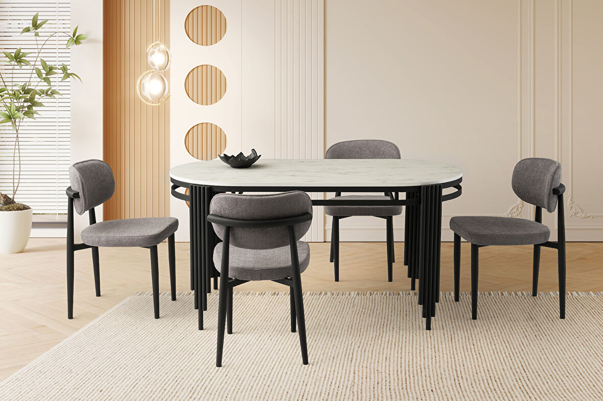 CLEO MASA, PERLA SANDALYE, MARMO HG, 160x80