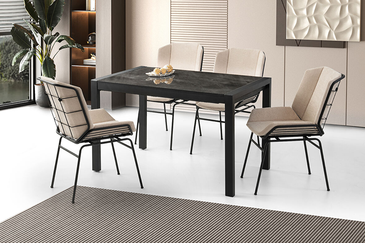 LATO MASA, FİERA SANDALYE, İRONY HG, 120x75
