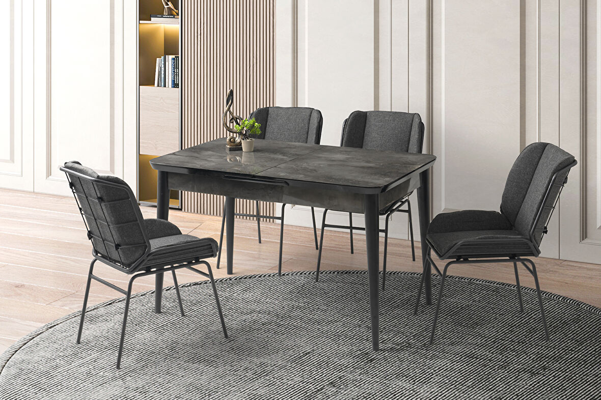 RÜZGAR HG MASA, FIERA SANDALYE, İRONY, 130x80