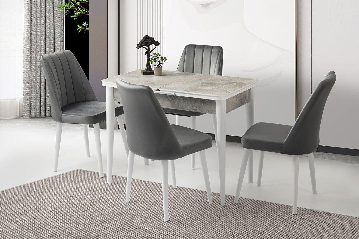 RÜZGAR HG MASA, LİRA SANDALYE, RAMBLA, 100x60
