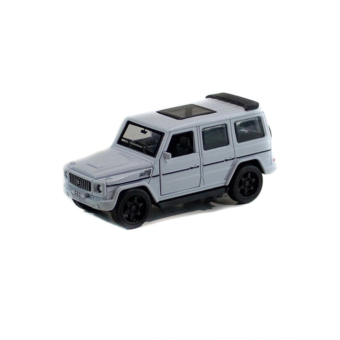 Metal Mercedes G63 Çek Bırak Model Araba Beyaz Işıklı 12 Cm