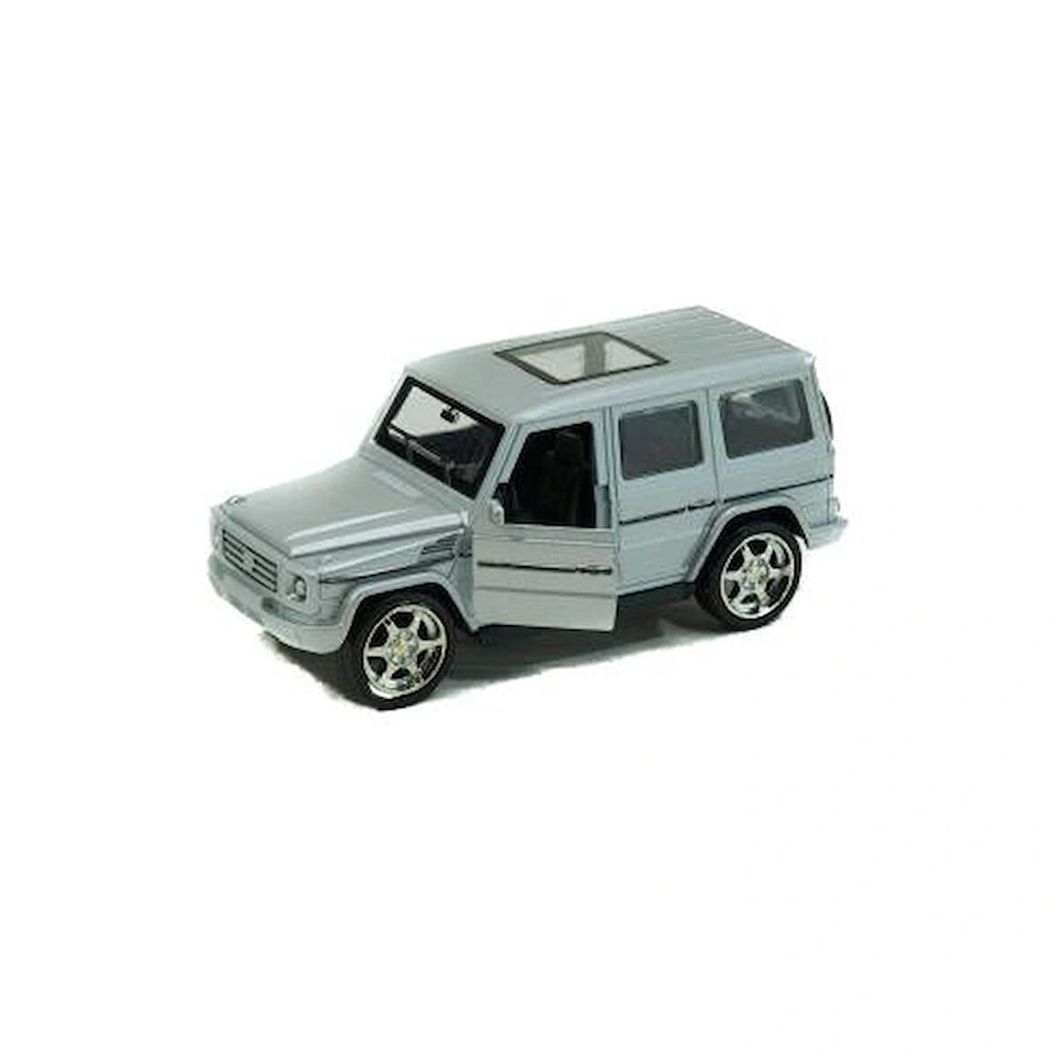 Metal Mercedes G63 Çek Bırak Model Araba Gri 12 Cm