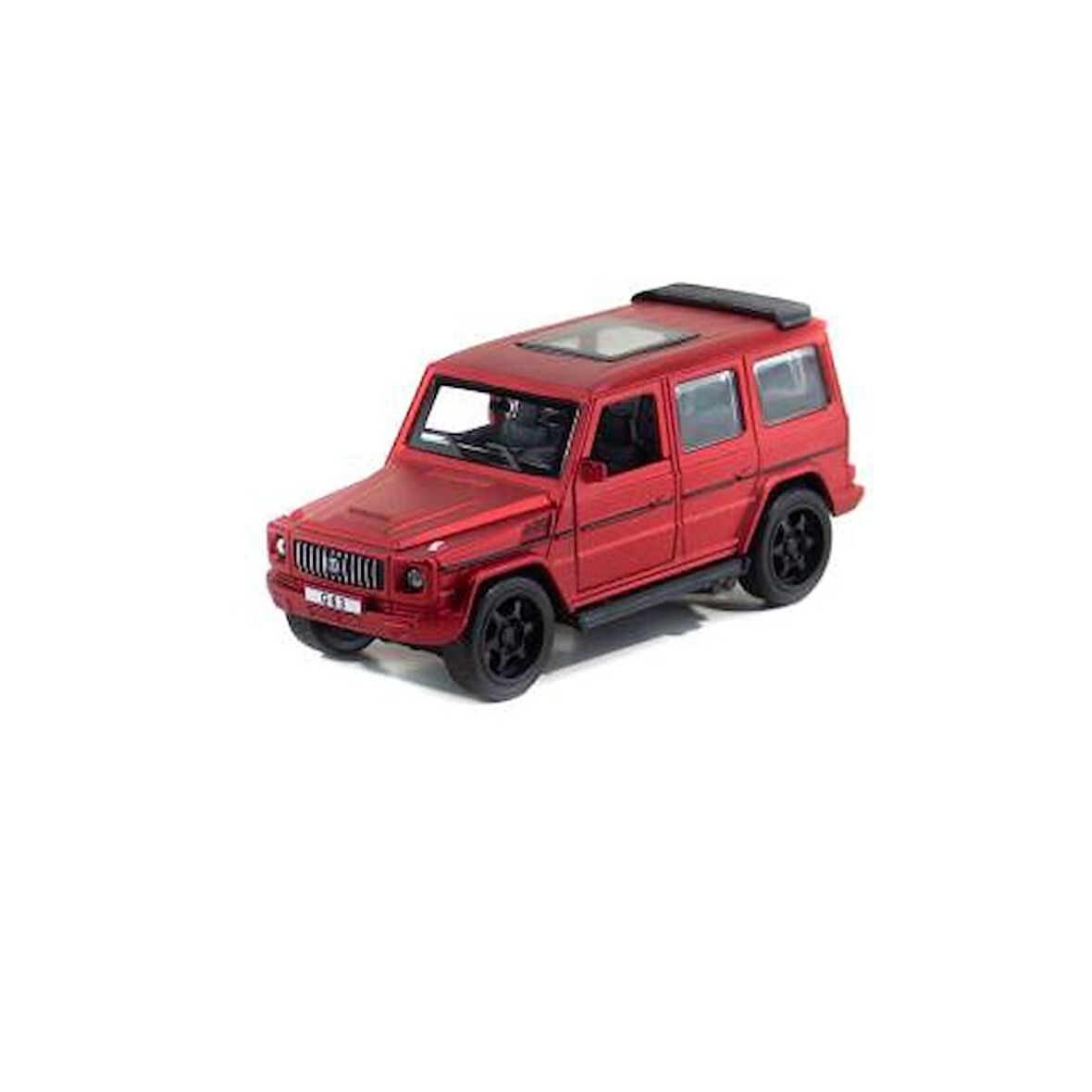 Metal Mercedes G63 Çek Bırak Model Araba Kırmızı Işıklı 12 Cm