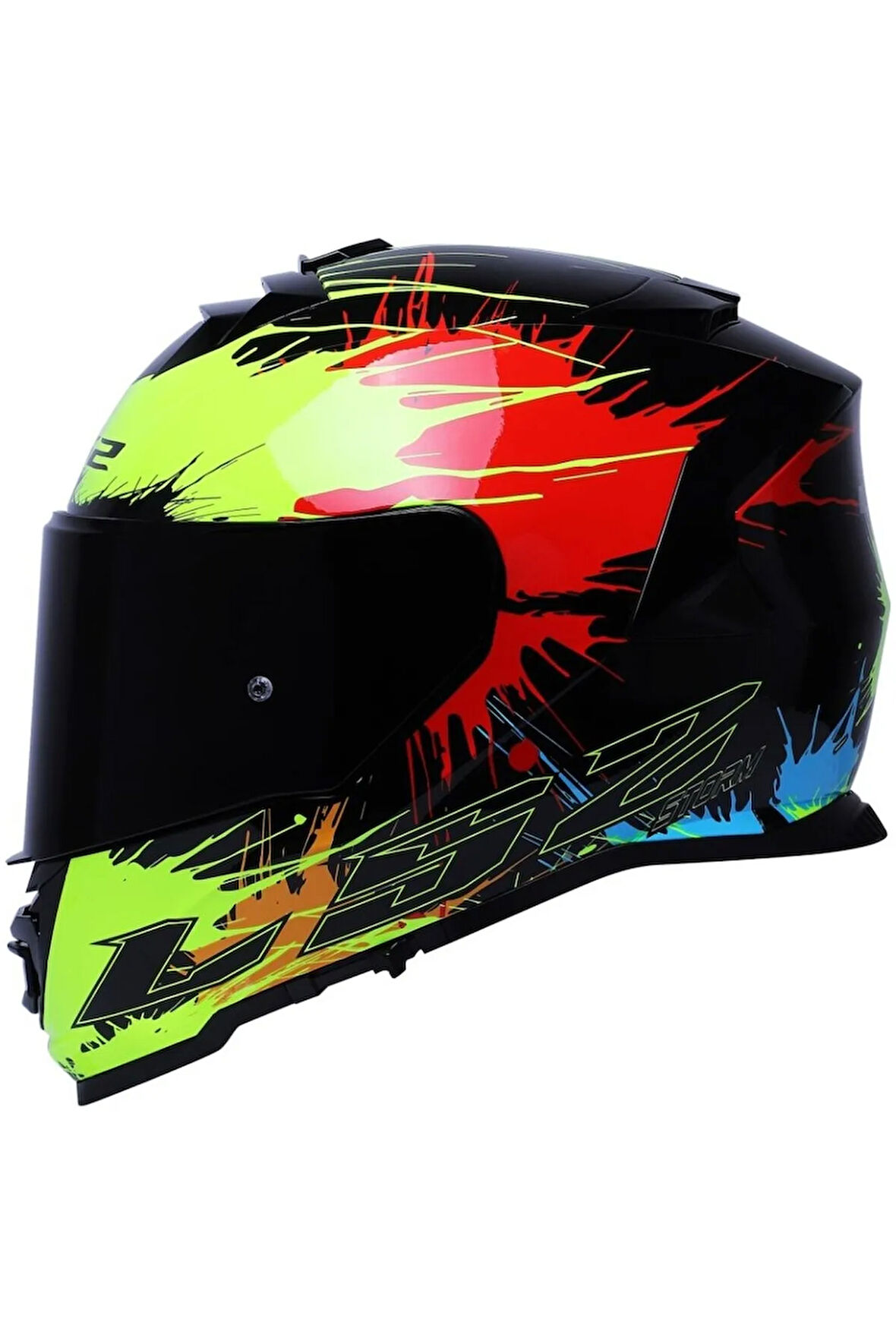 Storm 2 Drop  Kapalı Motosiklet Kaskı Siyah Camlı